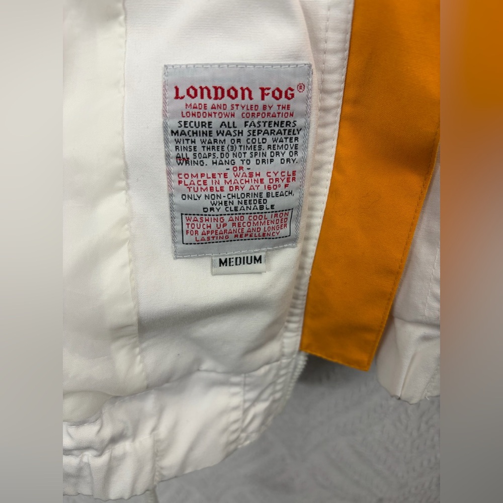 Vintage 90s London Fog Colorblock Windbreaker - Shoulder Pads - Picture 5 of 15